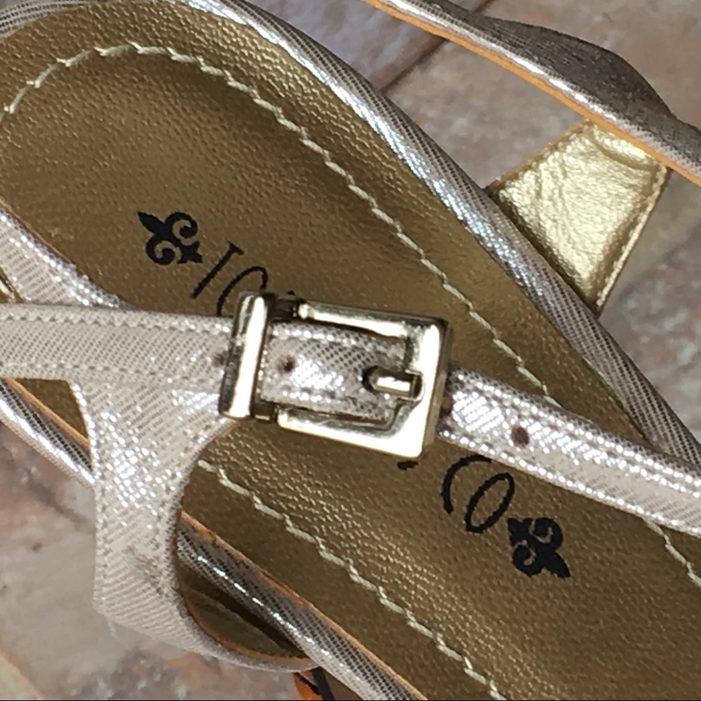 Top Heels Co Crystal Silver Sandals - Picture 3 of 6